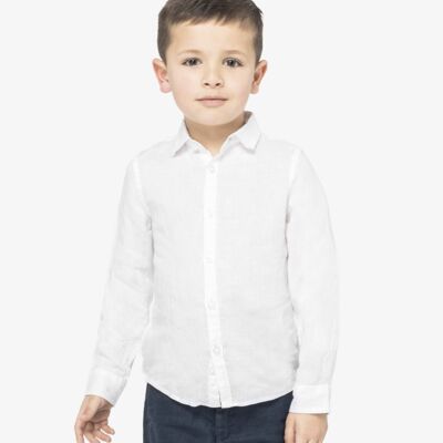 Native Spirit Kids Long Sleeve Linen Shirt Thumbnail