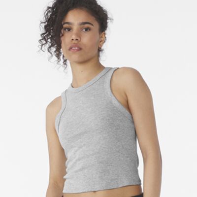 Bella Ladies Micro Rib Racer Tank Top Thumbnail