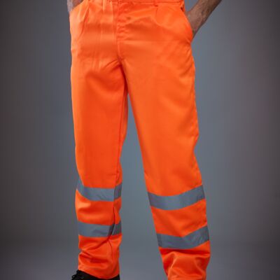 Yoko Hi-Vis Poly/Cotton Work Trousers Thumbnail