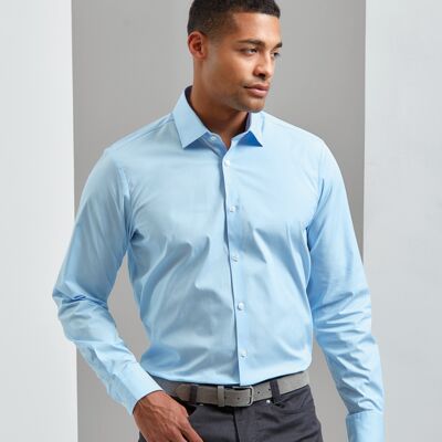 Premier Long Sleeve Stretch Fit Poplin Shirt Thumbnail