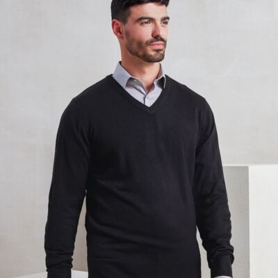 'Essential' acrylic v-neck sweater Thumbnail