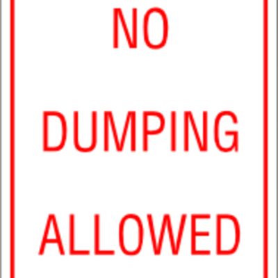 no dumping Thumbnail