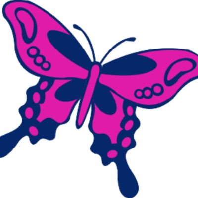 butterfly pink Thumbnail