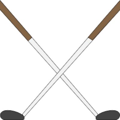 golf clubs crossed Thumbnail