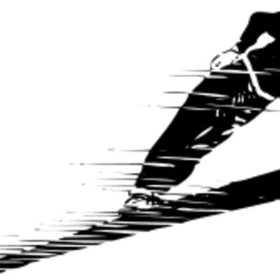 skiing in motion Thumbnail